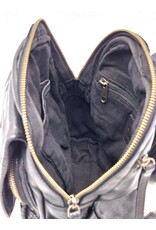 Hunters Leather backpacks Leather shoppers - Hunters Leather Backpack Washed Leather black