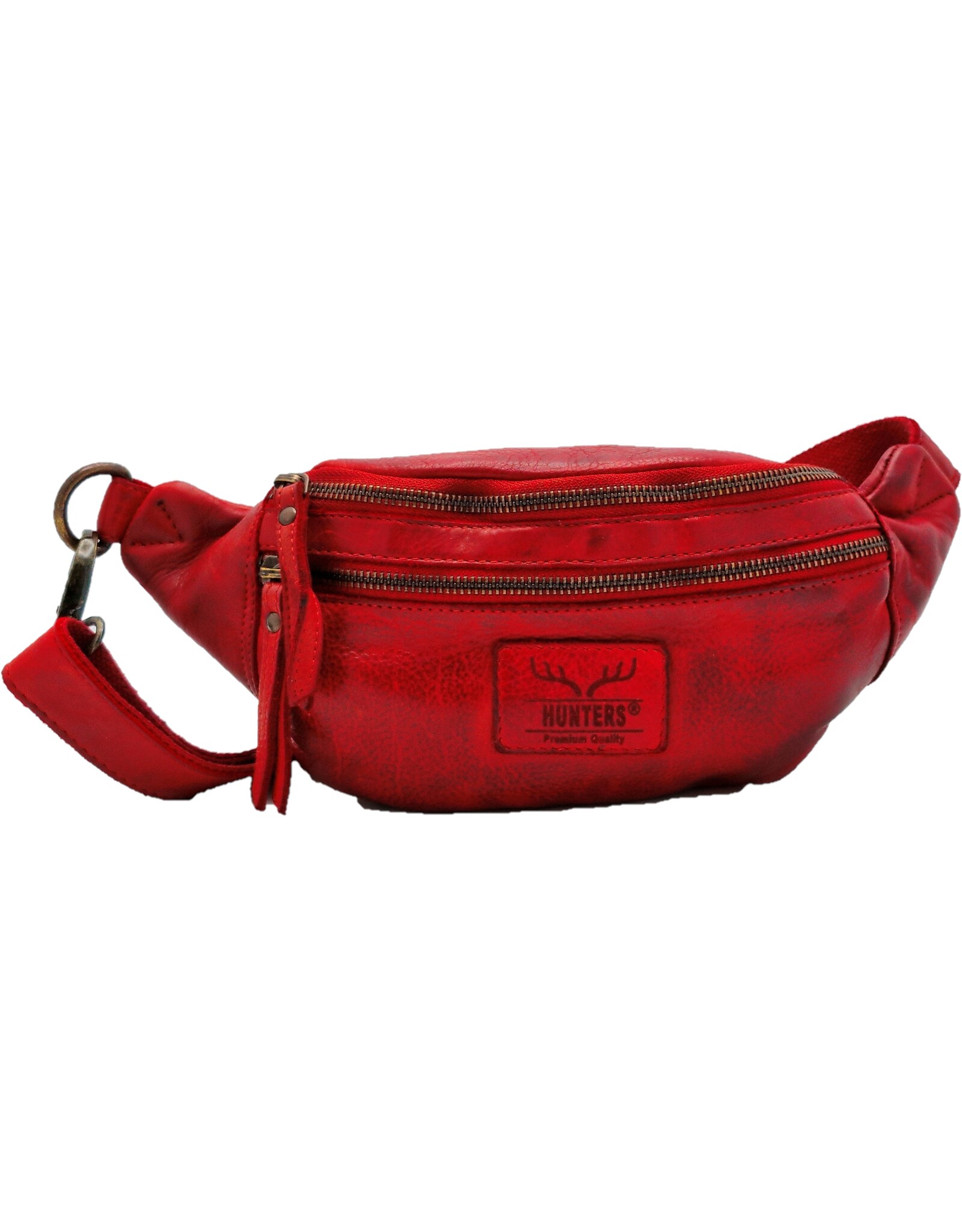 Hunters Leather Festival bags, waist bags and belt bags - Hunters Leather Waist Bag Fanny Pack Red