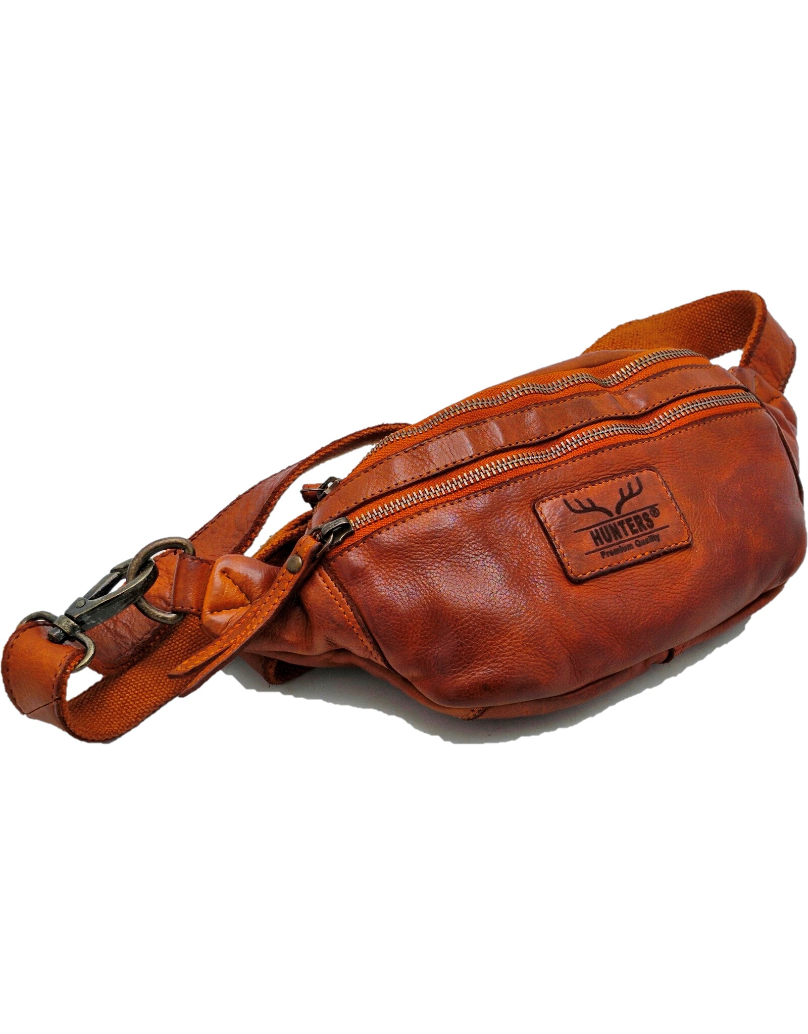 Hunters Leather Festival bags, waist bags and belt bags - Hunters Leather Waist Bag Fanny Pack cognac