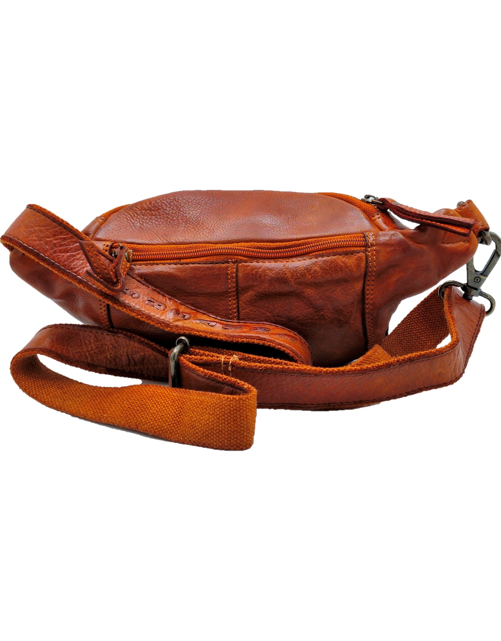 Hunters Leren Festivaltasjes, heuptassen en riemtassen -  Hunters Leren Heuptas Fanny Pack cognac