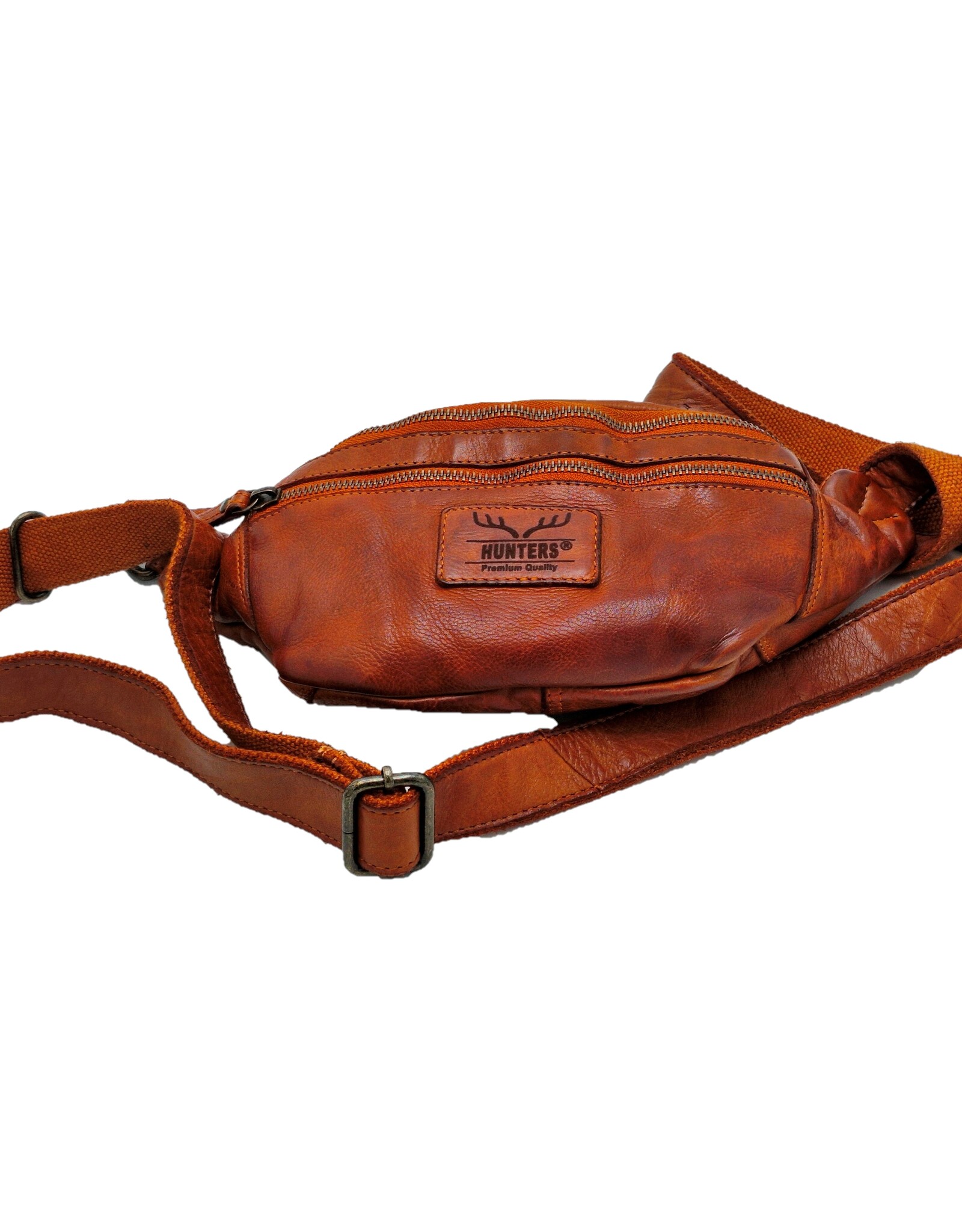 Hunters Leather Festival bags, waist bags and belt bags - Hunters Leather Waist Bag Fanny Pack cognac