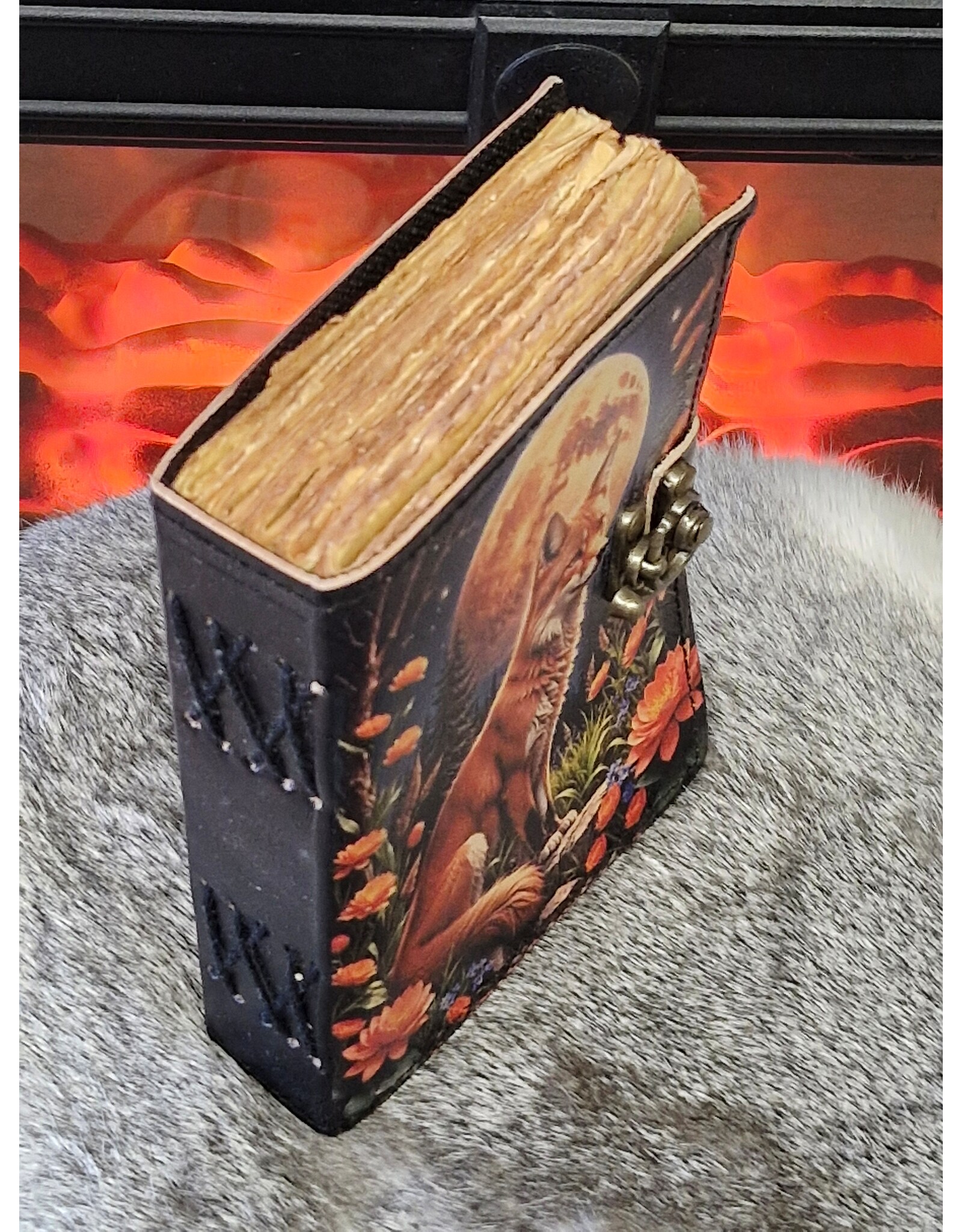 BB Miscellaneous -  Leren Dagboek  met Vos en vintage sluiting