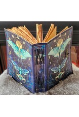 BB Miscellaneous - Leather Journal Luna Moth and Moon Phases  18x13cm
