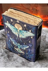 BB Miscellaneous -   Leren Dagboek Nachtvlinder en Maanfasen 18x13cm
