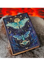 BB Miscellaneous - Leather Journal Luna Moth and Moon Phases  18x13cm