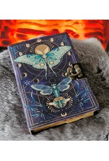 BB Miscellaneous - Leather Journal Luna Moth and Moon Phases  18x13cm