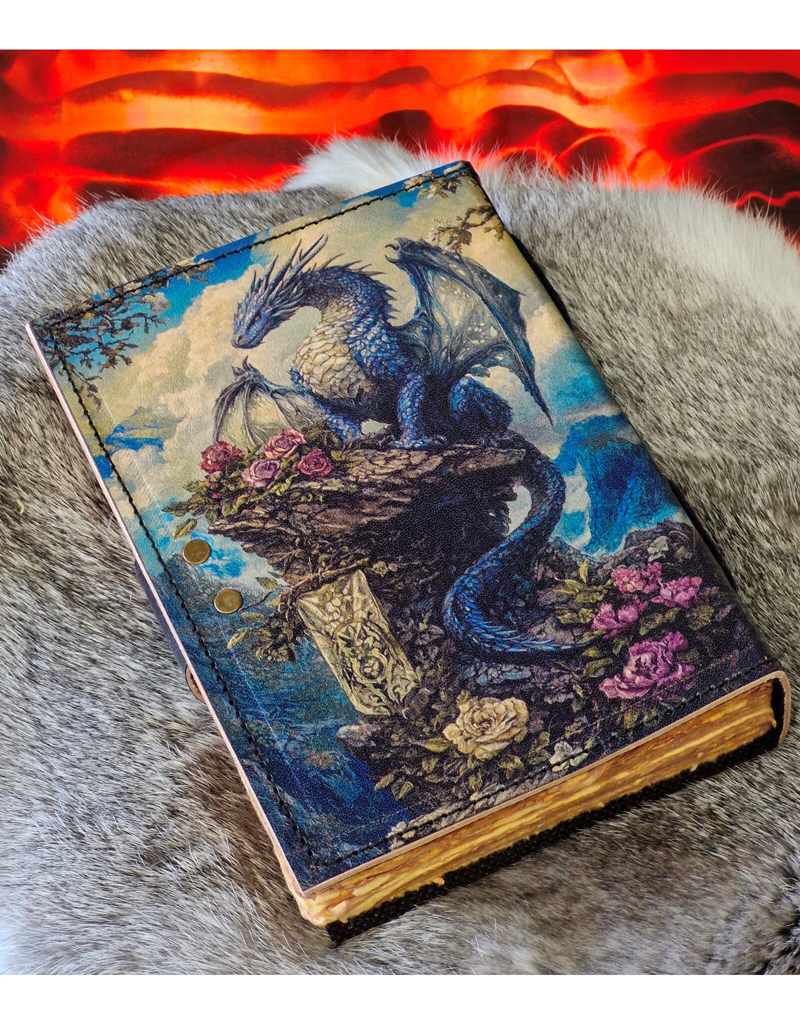 BB Miscellaneous - Sacred Dragon Leren Dagboek 18x13cm