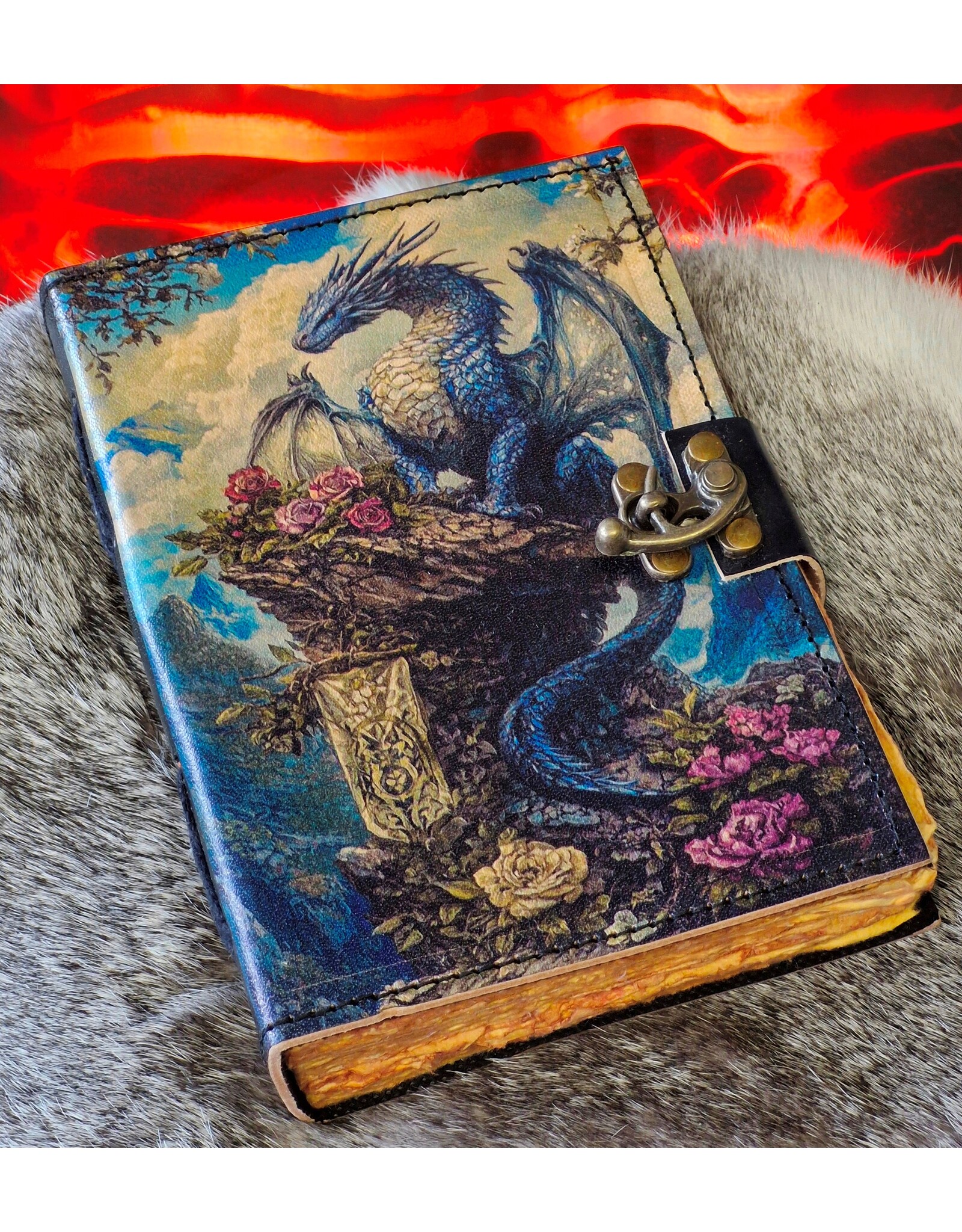 BB Miscellaneous - Sacred Dragon Leren Dagboek 18x13cm