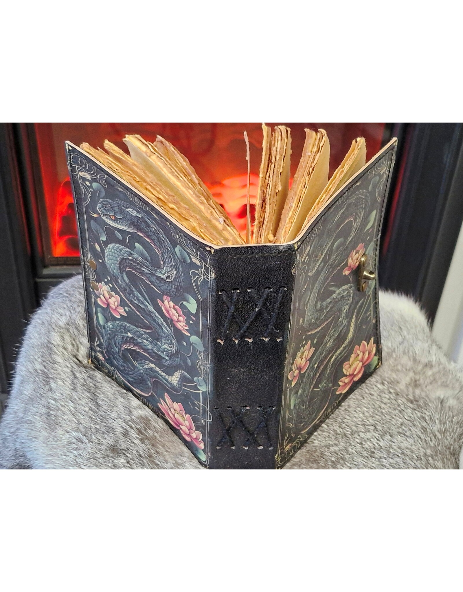 BB Miscellaneous - Sacred Snake Leather Journal 18x13cm