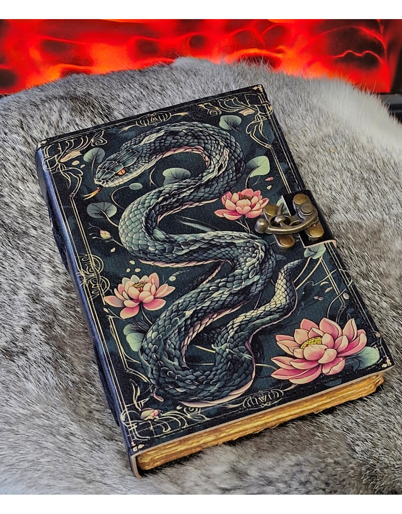BB Miscellaneous - Sacred Snake Leather Journal 18x13cm
