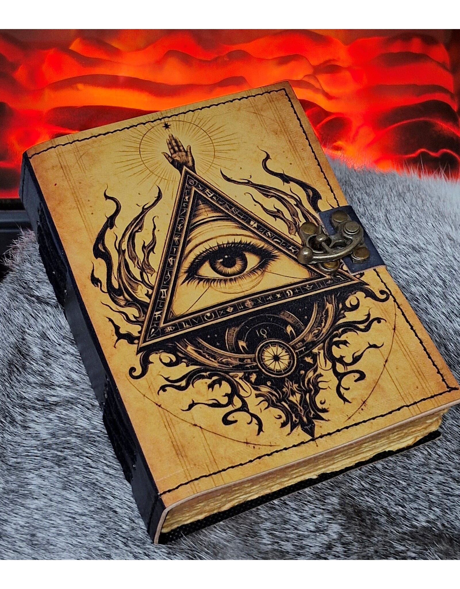 BB Miscellaneous -  The Eye of Providence Leather Journal  18x13cm