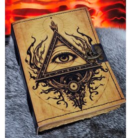 BB The Eye of Providence Leather Journal  18x13cm
