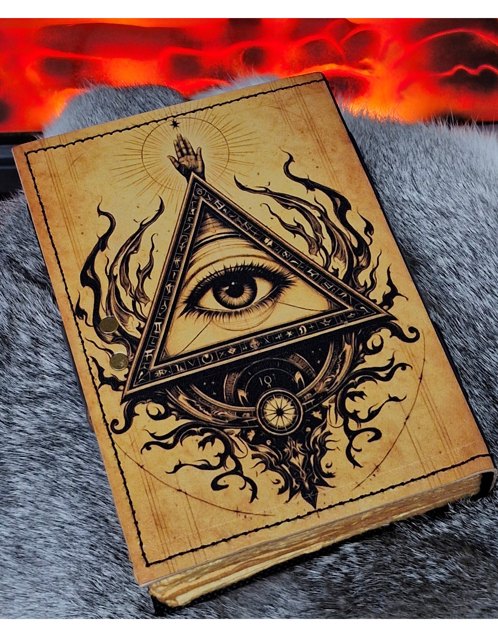 BB Miscellaneous - The Eye of Providence Leren Dagboek  18x13cm
