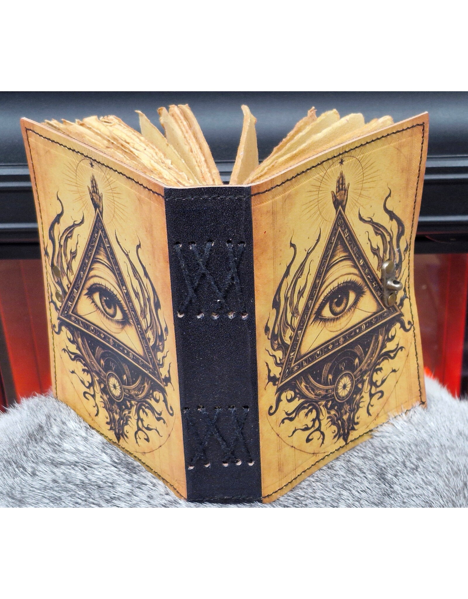 BB Miscellaneous -  The Eye of Providence Leather Journal  18x13cm