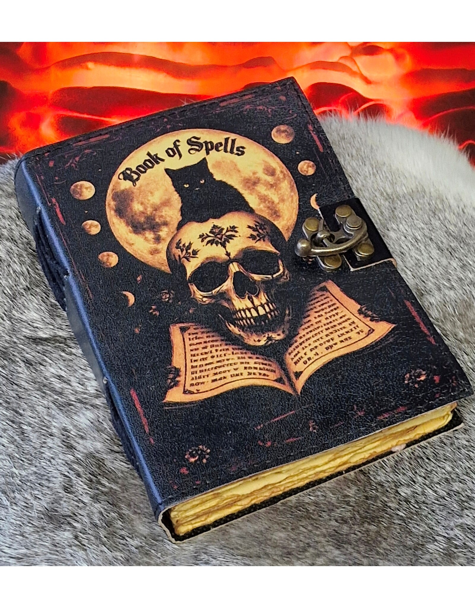 BB Miscellaneous - Book of Spells Leather Journal  18 x 13cm