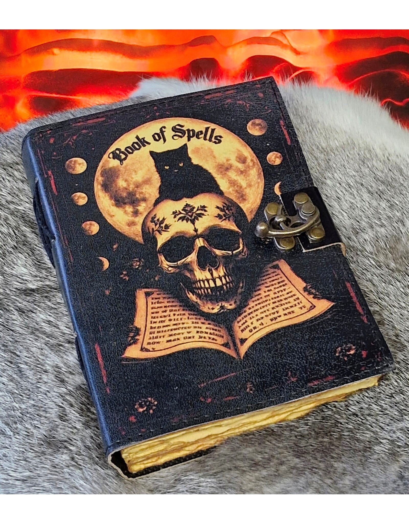 BB Miscellaneous - Book of Spells Leather Journal  18 x 13cm