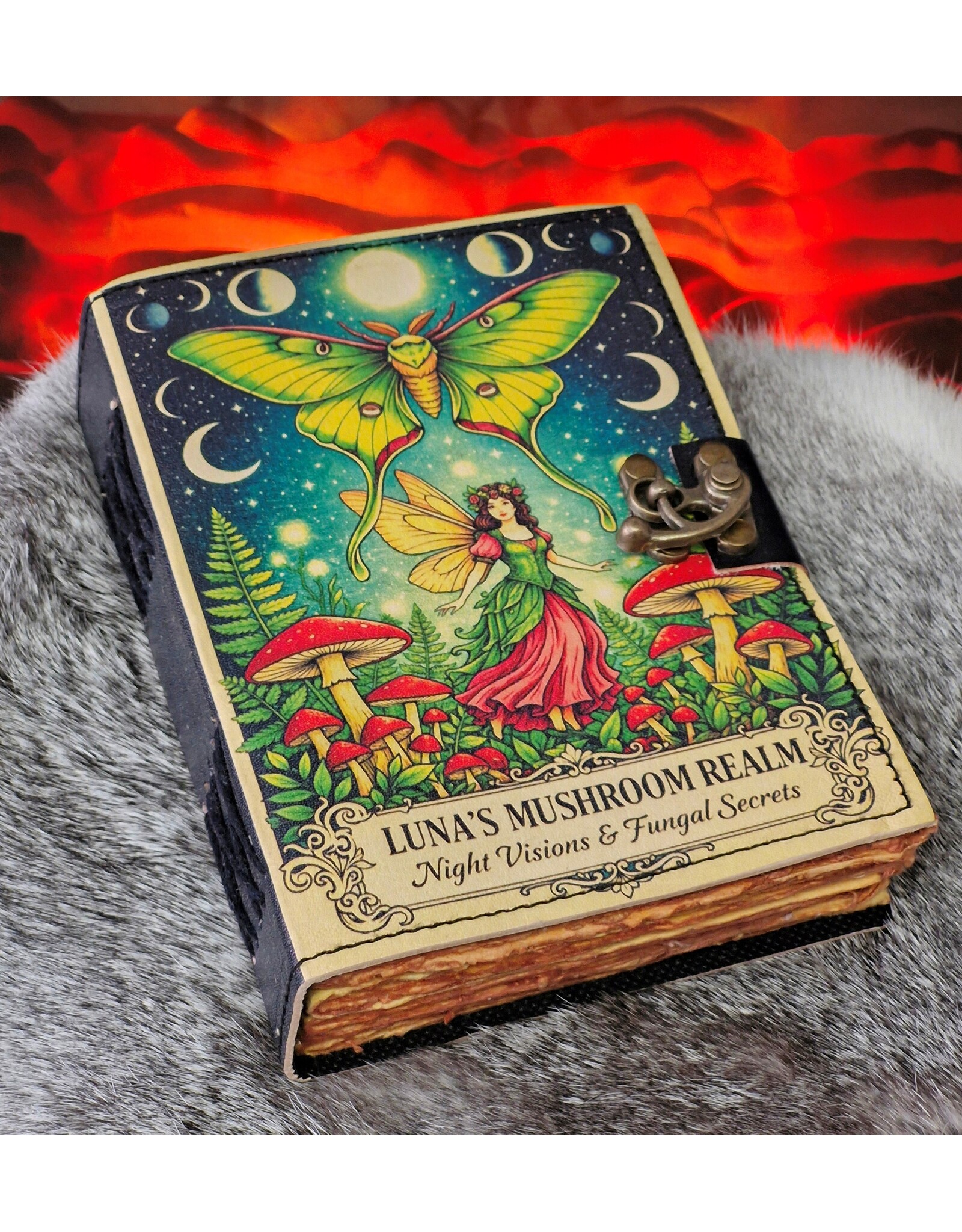 BB Miscellaneous - Luna's Mashroom Realm Leather Diary