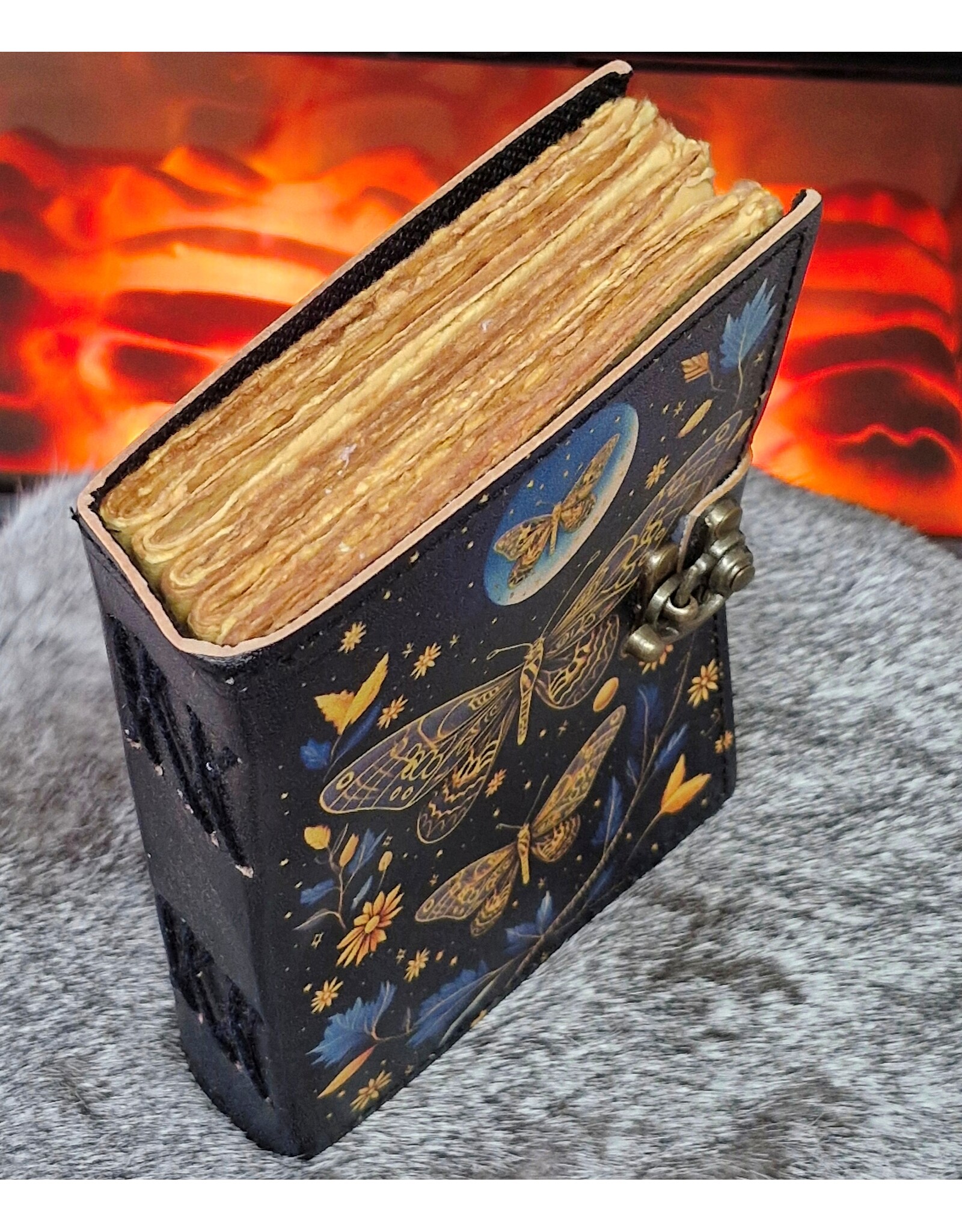 BB Miscellaneous -  Leather Diary Moths and Moon 18x13cm