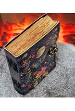 BB Miscellaneous -   Leather Diary Luna Moth, Flowers and Moon
