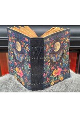 BB Miscellaneous -   Leren Dagboek Nachtvlinder, Bloemen en Maan