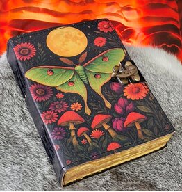 BB Leather Diary Luna Moth, Mushrooms and Moon