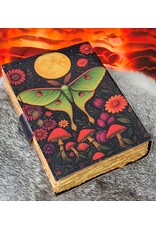 BB Miscellaneous - Leather Diary Luna Moth, Mushrooms and Moon