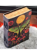 BB Miscellaneous - Leren Dagboek Nachtvlinder, Paddenstoelen en Maan