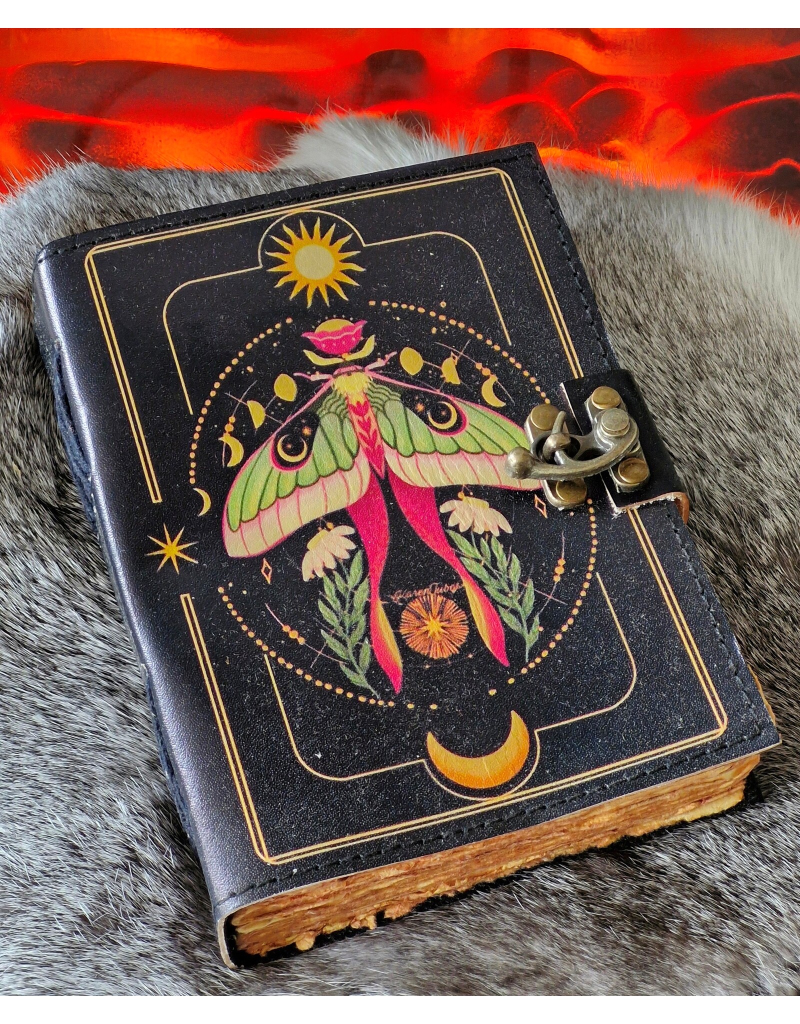 BB Miscellaneous -  Leather Diary Metamorphosis Luna Moth