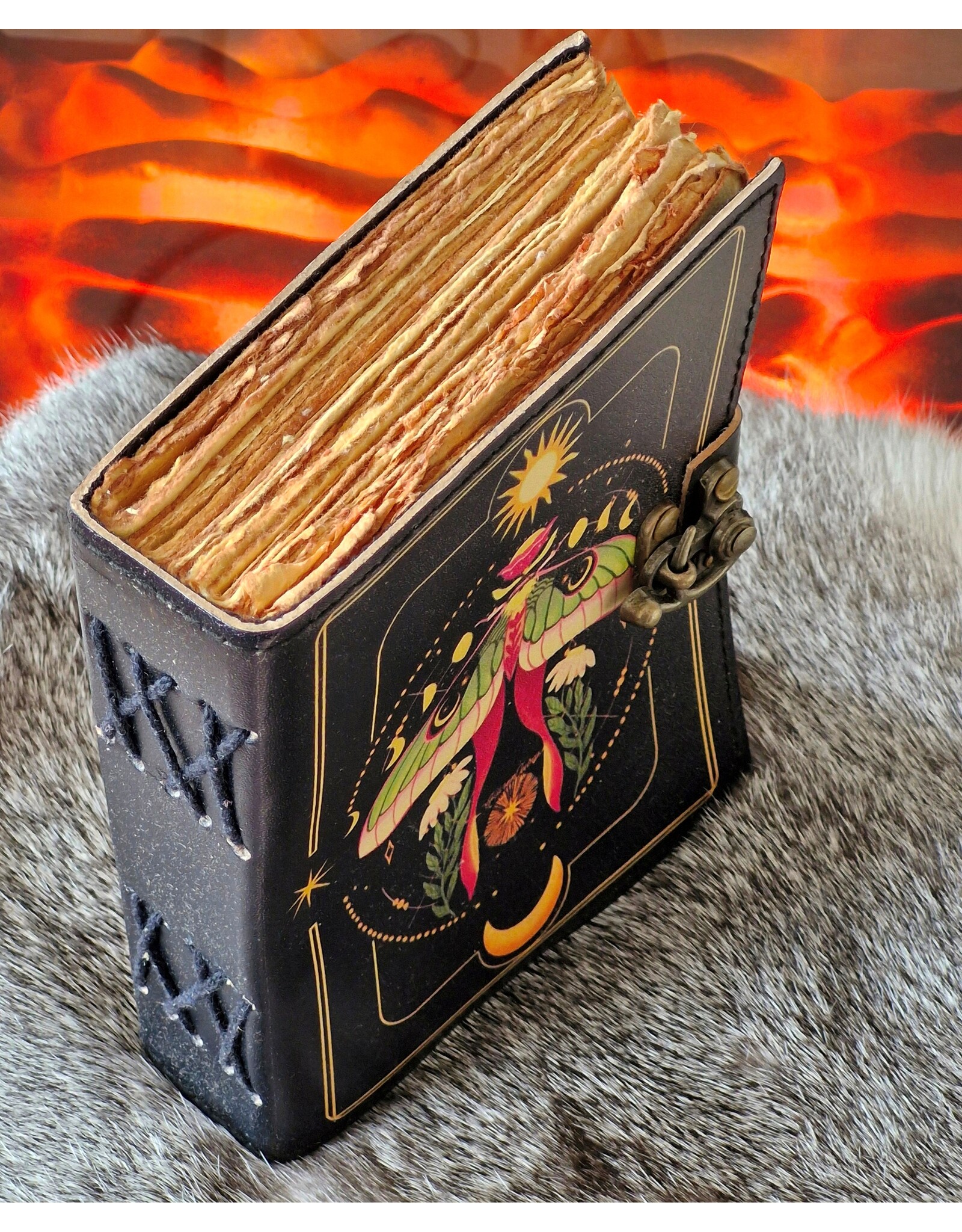 BB Miscellaneous -  Leather Diary Metamorphosis Luna Moth