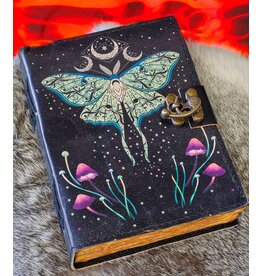 BB Leren Dagboek Cosmic Moth 18x13cm