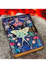 BB Miscellaneous -  Leather Journal Moth Night Fantasy 18x13cm