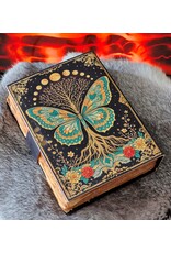 BB Miscellaneous - Leather Journal Butterfly Tree of Life 18x13cm