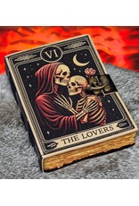 BB Miscellaneous - Leather Journal Grimoire The Lovers Skeletons 18x13cm