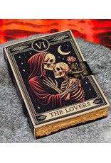BB Miscellaneous - Leather Journal Grimoire The Lovers Skeletons 18x13cm