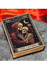 BB Miscellaneous - Leather Journal Grimoire The Lovers Skeletons 18x13cm