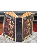 BB Miscellaneous - Leren Notitieboek Grimoire The Lovers Skeletten 18x13cm