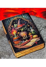BB Miscellaneous - Leren Notitieboek Grimoire Heksenhoed & Poitions 18x13cm
