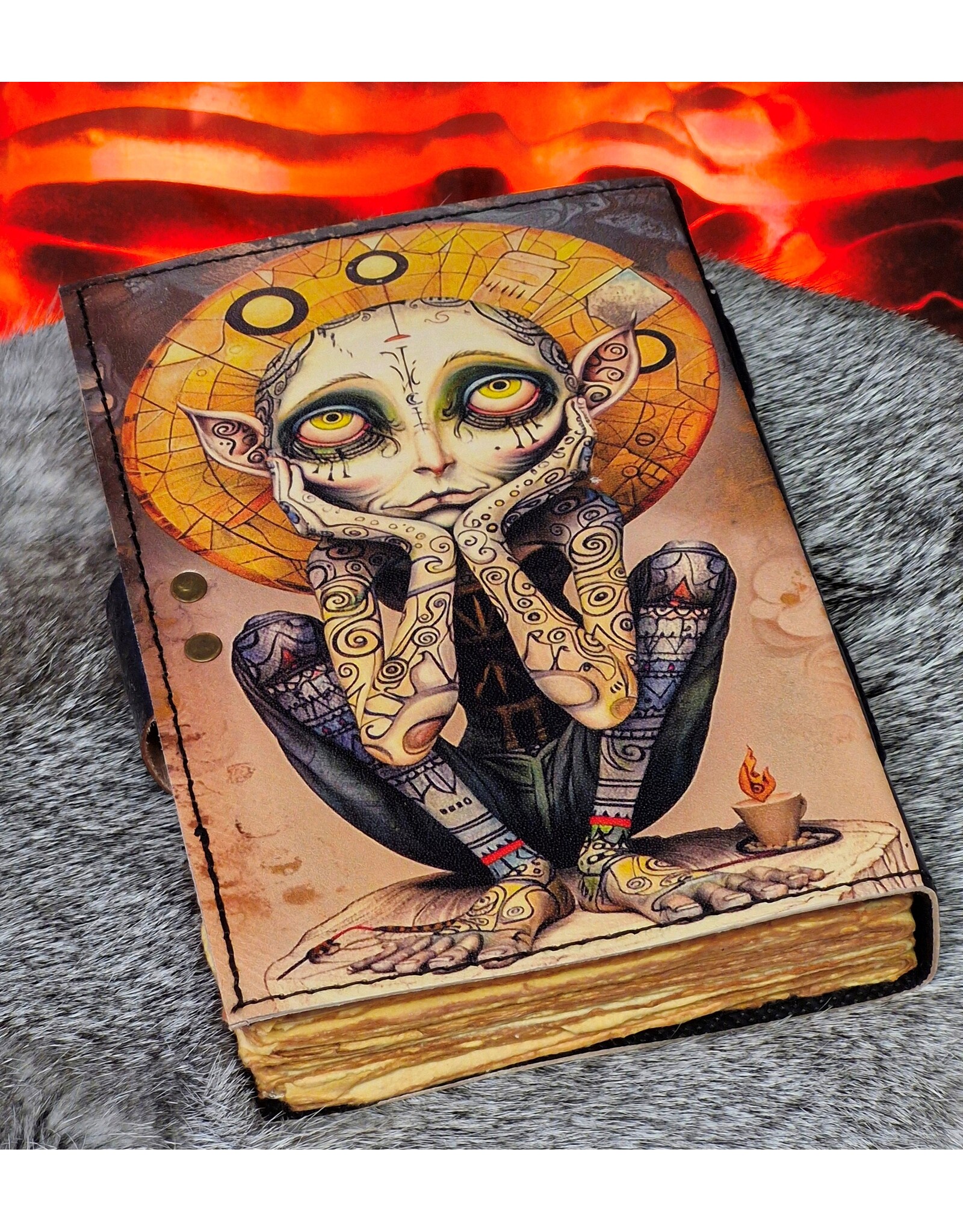 BB Miscellaneous - Leather Journal A Little Cute Creepture 18x13cm