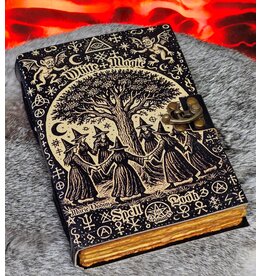 BB Leren Notitieboek Grimoire White Magic 18x13cm