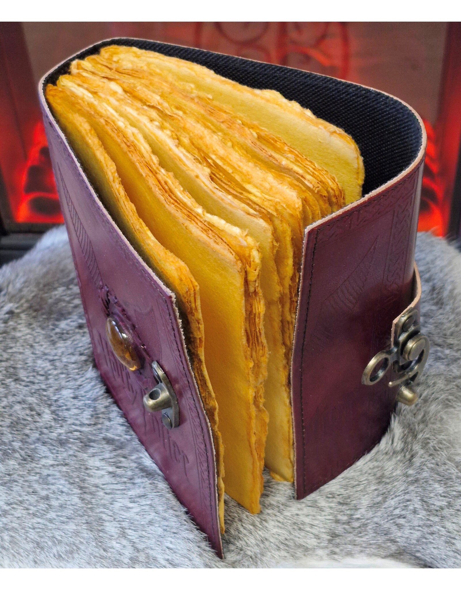 RK Handicrafts Miscellaneous - Harry Potter Leather Journal Golden Snitch 18x13cm