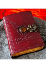 RK Handicrafts Miscellaneous - Harry Potter Leather Journal Golden Snitch 18x13cm