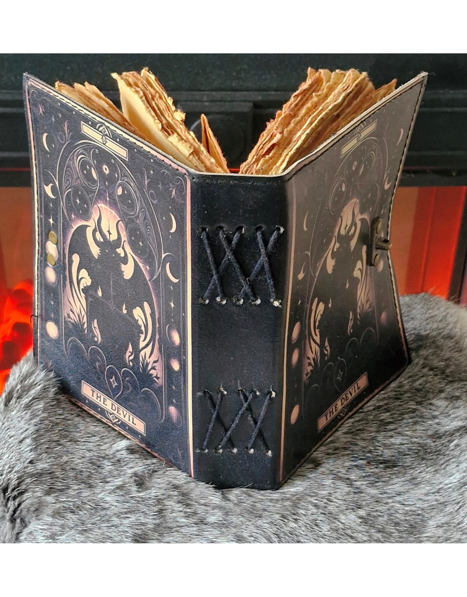 BB Miscellaneous - Grimoire Leather Journal The Devil 18x13cm