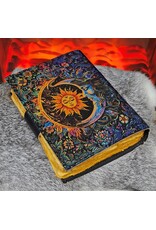 RK Miscellaneous - Leather Vintage Journal with Sun & Moon