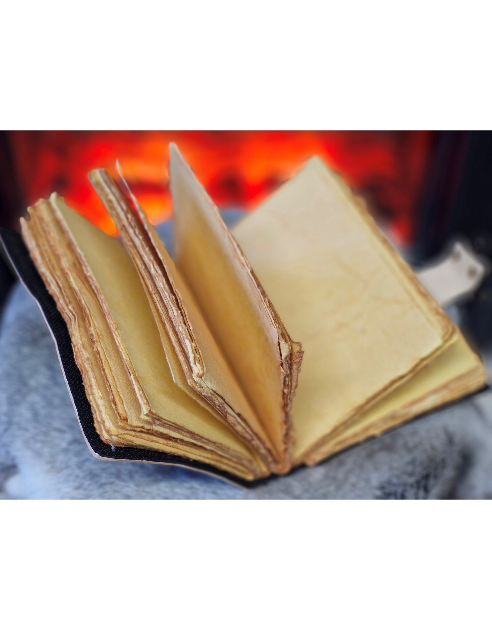 RK Miscellaneous - Leren Vintage Dagboek met Zon & Maan