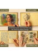 RK Miscellaneous - Leather Vintage Journal with Sun & Moon