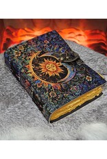 RK Miscellaneous - Leren Vintage Dagboek met Zon & Maan