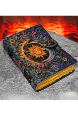 RK Miscellaneous - Leren Vintage Dagboek met Zon & Maan