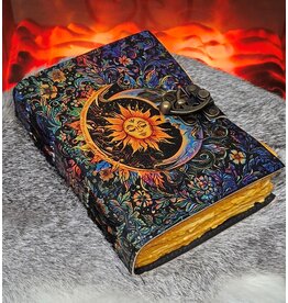 RK Leather Vintage Journal with Sun & Moon 18x13cm
