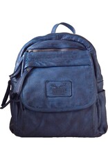 Hunters Leather backpacks Leather shoppers - Hunters Leather Backpack Washed Leather Blue