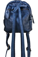 Hunters Leather backpacks Leather shoppers - Hunters Leather Backpack Washed Leather Blue